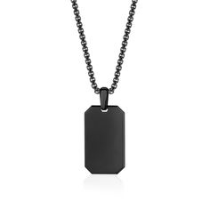 Be ready to let your fashion sense shine. Women should not have all the fun when it comes to jewelry. Men can accessorize as well with masculine options like this dog tag pendant necklace. This particular piece is made from matte stainless steel. This provides a crisp and modern finish that makes the pendant stand out. On top of that, the dog tag pendant is also engravable. This means you can personalize the necklace any way you please. Add your name. Engrave a personal message. The possibilitie Dog Tags Military, Dog Tag Pendant, Beach Shower, Engraved Pendant, Jewelry Men, Modern Dog, Stainless Steel Pendant, Precious Jewelry, Dog Tag