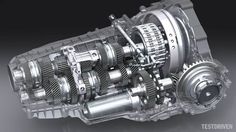 an image of the inside of a car's engine with gears and gear attached to it