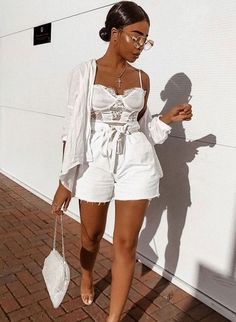 Black White Dress Outfit, All White Party Dresses, Dress Outfits Party, White Summer Outfits, White Dress Outfit