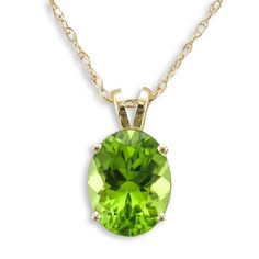 14KT Oval Peridot Pendant Peridot Necklace, Gold Diamond, Diamond Necklace, Choker Necklace, Yellow Gold, Pendant Necklace, Chain, Yellow, Pendant