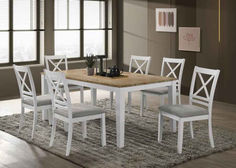 Get farmhouse charm with a modern flair in the Hollis Dining Collection by Coaster! Learn more about these pieces by going to our website.

🐓 Assembly & Set Up Available
🐓 Package Discounts
🐓 Moving Specials
🐓 Truly Local
🐓 5-Star Reviews

#furniture #FurnitureSale #DiscountFurniture #tables #chairs #DiningRooms #ShopLocal #DFW #Dallas #DallasTX #FortWorth #Texas Relaxed Dining Room, White Dining Room Sets, Cottage Dining, Dining Table Dimensions, Casual Decor, Tapered Square, White Dining Room, Study Sessions, Grey Dining