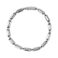 Solid Link Bracelet - Mens Steel Bracelets - The Steel Shop Beach Shower, Precious Jewelry, Steel Jewelry, Steel Bracelet, Heavy Weight, Link Bracelets, Silver Color, Jewelry Pieces, Timeless Design