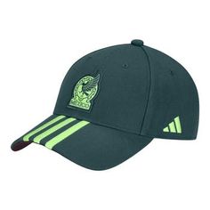 Leave no question about your love for the Mexico National Team by making this Dad hat from adidas. It features their logo embroidered on the front panel and contrast-color striping on the bill that calls attention to your unwavering club pride. The slide buckle closure makes securing the perfect fit simple before the opening kickoff. Material: 100% Cotton Curved bill One size fits most Imported Embroidered graphics with raised details Unstructured relaxed fit Six panels with eyelets Adjustable f Mexico National Team, Bearded Lady, Resort Outfit, Perfume Gift Sets, Suit Separates, Color Stripes, Dad Hat, Adjustable Hat, Logo Embroidered