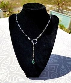 Lariat Necklace Silver, Jade Gemstone, Jade Necklace, Jade Jewelry, Lariat Necklace, Fashion Jewelry Necklaces, Necklace Silver, Paper Clip, Fashion Watches