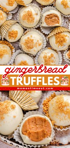 These irresistible Gingerbread Truffles are so easy to make with just three ingredients! A delightful twist on a classic holiday flavor, these decadent truffles are the perfect blend of sweet and spice and everything nice! Molasses Recipes, How To Make Gingerbread, Mom On Timeout, Impressive Recipes, Ginger Snap Cookies, Sprinkle Cookies