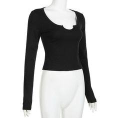 Please refer to our sizing chart for a guideline when choosing a size. 5 business days order processing time. 90% cotton 10% spandex. Fitted Long Sleeve Solid Top For Fall, Trendy Solid Color Long Sleeve Crew Neck Top, Fitted Solid Color Long Sleeve V-neck Top, Fitted Long Sleeve V-neck Top, Fitted Long Sleeve Top With Thumbholes, Fitted Versatile Long Sleeve Top, Versatile Fitted Long Sleeve Top, Casual Fitted Long Sleeve Top, Fitted Solid Color Cotton Tops