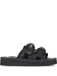 MOTO Webbing double-strap sandals from SUICOKE featuring black, open toe, double-strap design, side touch-strap fastening, tonal stitching, backless, slip-on style and platform sole. Strap Sandals Outfit, Double Strap Sandals, Sandals Outfit, Strap Design, Sandals Black, Online Shopping Clothes, Strap Sandals, Black Sandals, Open Toe