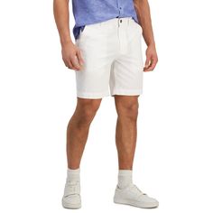 in stock Fly Logo, Chambray Shorts, Twill Shorts, Lauren White, Designer Shorts, White Casual, Inc International Concepts, Chambray, Cotton Twill