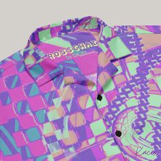 Check out this bold button-down shirt with a trendy oversized fit, that works well for outfit layering! 🎆👕 "Crosschain" Neon Pink Edgy Button-Up Shirt: Where Digital Art Meets Summer Style 👕🎆 Introducing the "Crosschain" shirt, a vibrant expression of digital age aesthetics fused with edgy summer flair. This neon pink geometric abstract pattern button-down is a bold statement piece, perfectly embodying the spirit of punk Hawaiian shirts with a modern twist. Designed for the beach party scene Summer Purple Button-up Shirt, Purple Button-up Shirt For Summer, Trendy Oversized Multicolor Shirt, Trendy Purple Summer Shirt, Oversized Purple Shirt For Spring, Trendy Button-up Shirt With Graphic Print, Retro Collared Shirt For Streetwear, Pink Graphic Print Button-up Shirt, Pink Button-up Shirt With Graphic Print