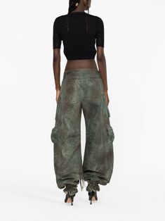 The Attico Camouflage Cargo Jeans - Farfetch