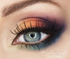 Eyeshadow For Blue Eyes, Rainbow Makeup, Best Eyeshadow, Makeup Hacks