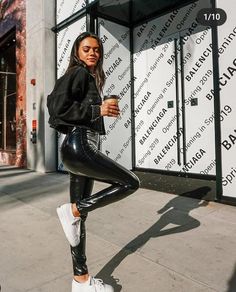 Michelle Infusino, All Black Outfits For Women, Black Haircut Styles, Outfit Trends, 2019 Fashion, Black Women Fashion, All Black Outfit