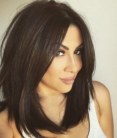 Hot Medium Hairstyles 2016 for Women Brunette Bob, Women's Hairstyles, Shoulder Length Hair Cuts, Long Bob Hairstyles, Medium Hair Cuts, Long Bob, Shoulder Length Hair, Hair Today