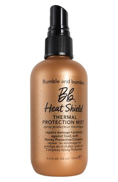 What it is: A mist that protects dry hair against heat tools up to 450º and fortifies the hair fibers to strengthen and prevent breakage.Who it's for: Ideal for those with all types of damaged hair, including hair damaged from heat, color and chemicals.What it does: This mist conditions and tames frizz, reviving hair between washes. It contains a Honey Protective Complex, made with sustainably harvested honey, that helps condition while improving hair's elasticity to prevent breakage. How to use Grey Hair Care, Makeup Wishlist, Natural Gray Hair, Heat Protectant, Hair Mist, Bumble And Bumble, Hot Tools, Mist Spray, Hair Fibers