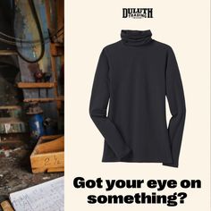 The No-Yank Long Sleeve Turtleneck T Shirt combines soft cotton with stretch to create a shirt that stays put. Quit tusslin' with your typical turtle and go yank free! Turtleneck T Shirt, Create Shirts, Out Of Shape, Long Sleeve Turtleneck, Snug Fit, To Create, Womens Shirts, Turtle Neck, Long Sleeve