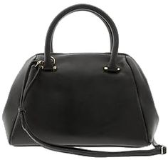 Everyday Black Satchel With Silver-tone Hardware, High-end Black Satchel With Removable Pouch, Black Satchel With Removable Pouch, Rectangular Shape, Gunmetal Hardware Crossbody Satchel For On-the-go, Black Satchel With Gold-tone Hardware Shoulder Bag, Banana Republic, Zip Pockets, Satchel, Gold Tones