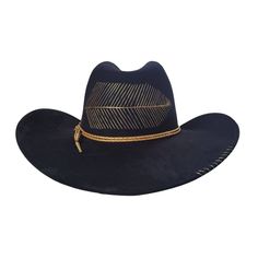 Introducing our sleek and stylish KYLIN Cowboy Hat, a perfect blend of classic design and modern elegance. Crafted from high-quality polyester suede in a timeless black hue, this hat is sure to become a staple in your wardrobe.Featuring exquisite gold feather embroidery around the crown, our Cowboy Hat adds a touch of luxury to any outfit. The addition of a matching gold leather cord completes the look, adding a touch of sophistication.With a 4" brim and a 4" crown, our Cowboy Hat boasts a structured silhouette that exudes confidence and style. Choose between a fitted leather sweatband or an elastic inner band for a comfortable fit that lasts all day.Each Cowboy Hat is meticulously crafted with attention to detail, ensuring its quality and uniqueness. As such, this product is not mass-prod Scarf Coverup, Rebecca Black, Feather Embroidery, Kids Scarf, Gold Feathers, Back Jewelry, Blazer With Jeans, Holiday Jewelry, Kids Pants