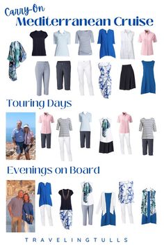 an advertisement for the tourist's guide to cape town and mediterranean cruise, including clothing on board