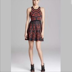 Women's Red Clarence Sleeveless Knit Print Dress - New With Tags Red Sleeveless Dress For Fall, Red Casual Sleeveless Dress For Night Out, Casual Red Sleeveless Dress For Night Out, Parker Dress, Sleeveless Knit, Fit Flare Dress, Red And Black, Fit & Flare, Gorgeous Dresses