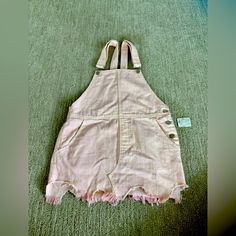 Size 8 Free People Light Pink Denim Overalls Dress. Denim Overalls Dress, Overalls Dress, Jeans Free People, Denim Overall Dress, Pink Denim, Jean Overalls, Free People Jeans, Free People Denim, Denim Overalls