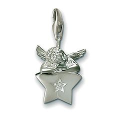 Thomas Sabo Putto Silver Star Charm, Sterling Silver Silver Star-shaped Sterling Silver Charms, Silver Star Sterling Silver Charms, Sterling Silver Star-shaped Charms, Silver Sterling Silver Star Charms, Elegant Silver Star Charm, Feminine Esthetics, Birthday Nature, Thomas Sabo Bracelet, Thomas Sabo Charms