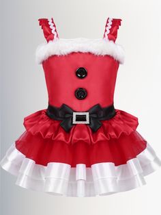 Girls Joy To The Girls Santa Dress Christmas Pageant Dress, Girls Santa Dress, Christmas Princess, Xmas Costumes, Kids Ballet, Christmas Pageant, Santa Claus Costume, Santa Dress, Xmas Elf