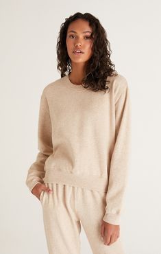 Our Classic Crew Sweatshirt is that great go-to item to mix into your fall wardrobe. The relaxed fit, crew neckline and rib details make it easy to style. Pair with the matching and equally comfy Classic Gym Jogger for a head-to-toe cozy look. Our signature fleece fabric gives you cozy softness on both the inside and out. Z Supply Women's Classic Crew Fleece Sweatshirt, Black, Extra Small, Cotton/Polyester Gym Joggers, Slim Joggers, Fleece Sweatshirt, Crew Sweatshirts, Cotton Fleece, Fall Wardrobe, Casual Wardrobe, Fleece Fabric, Straight Jeans