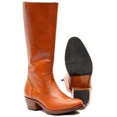 There's nothing like a real pair of Mimi Cowgirl Boots. The way they smell when you first get them, the smooth patina the worn leather shines, and best of all how only your foot fits in what seems to be the perfect fitting boot. Shaft Height: 13.20 in. Heel Height: 2.00 in. Western Oiled Leather Boots With Goodyear Welt, Western Style Oiled Leather Boots With Goodyear Welt, Western Boots With Oiled Leather And Leather Sole, Western Style Chelsea Boots With Plain Toe For Fall, Western Chelsea Boots With Leather Sole, Western Heeled Boots With Leather Sole And Almond Toe, Western Chelsea Boots With Plain Toe For Fall, Western Snip Toe Oiled Leather Boots, Western Chelsea Boots With Rubber Sole And Round Toe