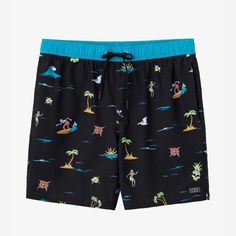 Ready for sunshine and long days at the beach or by the pool. Our trunks feature an elastic waist that's fully adjustable so you can get the perfect fit every time. Side pockets offer extra storage while the shorter outseam creates a vintage-inspired look. O'Neill Men's swim trunk 17" Outseam- well above the knee fit Hyperfreak stretch O'Neill Hyperdry Elastic waist with tunnel drawcord Hand pockets, back pocket Anti-rash hyperthread 53% Recycled Polyester, 37% Polyester, 10% Elastane Summer Vacation Swim Trunks With Adjustable Waist, Adjustable Waist Swim Trunks For Summer Vacation, Summer Swimwear With Adjustable Waist For Swimming, Blue Beachwear Bottoms For Summer Activities, Blue Bottoms For Beachwear In Summer, Beachwear Swim Trunks With Built-in Shorts For Summer Activities, Beach Shorts With Adjustable Waist, Adjustable Waist Swim Trunks For Summer, Summer Beach Shorts With Adjustable Waist