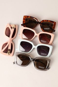 Thick Framed Oval Shape Cat Eye Sunglasses- Unisex Sunglasses- Poly Carbonate Lenses- Size: 5.5" x 2"- UV400 Protection against Ultraviolet Rays UVA&UVB Ultraviolet Rays, Unisex Sunglasses, Ultra Violet, Oval Shape, Cat Eye Sunglasses, Home Gifts, Deodorant, Cat Eye, Pink Color