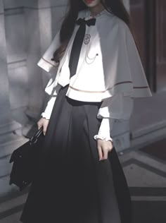 ❤︎Christine Elegant Cape + Vest + Shirt + Long Skirt

Pre-order item】】[Pre-order item❤︎ Medieval Uniform, Cape Reference, Fancy Uniform, Cloak Fashion, Nurse Cape, Cape Shirt, Elegant Cape, Cape Designs, Shoulder Cape