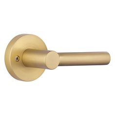 an image of a brass door handle on a white background