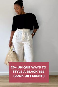 Discover simple and cute black t-shirt outfit ideas that are both aesthetic and effortlessly stylish, perfect for any occasion.