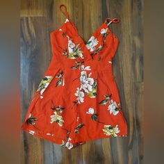 Size Small New With Tags ($32.99) Open/Peek A Boo Back With Bow Built In Shorts Casual Orange Jumpsuits And Rompers For Spring, Spring Red Jumpsuits And Rompers For Brunch, Red Jumpsuits And Rompers For Spring Brunch, Orange Jumpsuits And Rompers For Spring Day Out, Casual Orange Jumpsuits And Rompers With Floral Print, Casual Orange Jumpsuit With Floral Print, Red Cotton Summer Jumpsuits And Rompers, Fashion Nova Jumpsuit, Spaghetti Strap Rompers