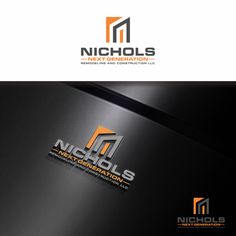 the logo for nicholas's next generation is shown in black and orange colors, with an