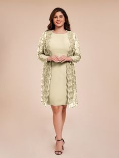 Champagne Long Sleeve Mother Of The Bride Dress For Spring, Spring Mother Of The Bride Long Sleeve Dress, Long-sleeve Lace Mother Of The Bride Dress, Long-sleeved Lace Mother Of The Bride Dress, Lace Mother Of The Bride Dress With Long Sleeves, Elegant Lace Long Sleeve Mother Of The Bride Dress, Mother Of The Bride Long Sleeve Lace Dress, Long Sleeve Lace Mother Of The Bride Dress, Lace Sheath Dress For Mother Of The Bride