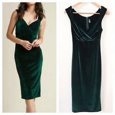 rock steady green velvet - Google Search 1950s Cocktail Dress, Form Fitting Clothes, Emerald Green Dresses, Love Song, Merlot