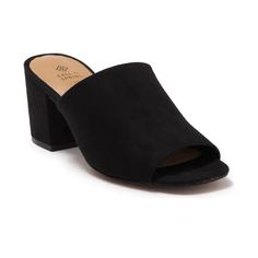 Women’s Call It Spring Tarasa Black Block Heeled Mules. Brand New, Never Worn. Size 8. Elegant Open Toe Mules For Fall, Formal Open Toe Mules For Fall, Black Closed Toe Block Heels With Contrasting Heel Counter, Open Toe Block Heels For Fall, Fall Open Toe Block Heels, Fall Season Open Toe Block Heels, Suede Closed Toe Sandals For Work, Casual Open Toe Heels For Work, Elegant Slip-on Block Heels With Stacked Heel