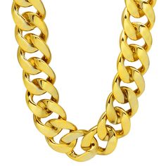 PRICES MAY VARY. Gold Plastic Chain Necklace: the chunky gold chain made of high quality plastic which is durable, non-fading, non-toxic, nickel & lead free hypo-allergy rapper chain necklace that comfort for your daily wearing, working and costume decoration. Size of Faux Gold Necklace Chain: 32" in Length, 1.37" in width, 0.24" in thickness. Hip Hop Plastic Necklace: Beautiful gold tone chunky necklace that is look like real gold necklace and that is a classic elegant style. The chain are larg Crazy Piercings, 90s Punk, Real Gold Necklace, Pet Memorial Necklace, Diamond Tops, Chunky Gold Chain, Cuff Bracelets Handmade, Urn Jewelry, Metal Chain Link