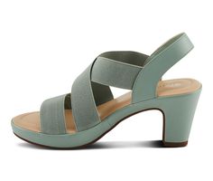 Step into the world of sophistication and comfort with our cross-over slingback sandal. These sandals are a perfect fusion of timeless elegance and exceptional comfort, designed for those who appreciate both style and ease. These sandals feature stretchy elastic straps that offer a snug and secure fit while allowing flexibility for movement. The cross-over design adds a touch of sophistication and uniqueness to your footwear collection. The wrapped platform heeled provides elevation and style wi Elegant Sandals With Cross Straps, Elegant Cross Strap Sandals, Spring Crossover Sandals With Heel Strap, Elegant Cross Strap Sandals For Summer, Chic Crossover Sandals For Spring, Chic Crossover Spring Sandals, Elegant Cross-strap Sandals For Summer, Elegant Slingback Sandals With Cross Strap For Spring, Spring Heels With Removable Insole And Crossover Design