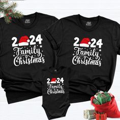 Family Christmas 2024 Shirt, Xmas Group Tee, Matching Christmas Santa Shirts, Christmas gift, Christmas Party shirt, Christmas Holiday Tees. HI! Welcome to my store, I'm delighted to see you here. My store's main goal is to provide you with premium everyday apparel with the best graphic t-shirts. I see you as a friend, not just a customer. I'm sure you'll love my designs. So, here is a brief description for you to-see-the order-process: 1. Please, Check and Review all Photos. 2. Select Your T-Sh Cheap Christmas Family Matching Shirts, Cute Christmas Shirts Vinyl For Family, Black Christmas Tops With Letter Print, Black Top As Christmas Gift, Black Long Sleeve Christmas Shirt, Black Holiday Shirt, Black Holiday Tops For New Year, Family Matching Christmas Shirt With Letter Print, Black Shirt For Winter Holiday