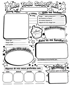 the spanish language worksheet for kids