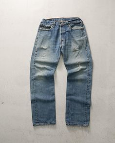 Vintage 90s Levis 501 Jeans, Pre-owned Jeans, Blue Straight Jeans, Regular Jeans - Women's 30W x31L  Size On Label: 33 Recommended Size: Women's 30w Measurements: Waist: 30" Inseam: 31" *Minor signs of wear present, please check additional picture(s) for more info 90 Jeans, Blue Straight Jeans, Levi 501 Jeans, 90s Levis, Levis 501 Jeans, Jeans Levis, 501 Jeans, Levi Jeans 501, Levis 501