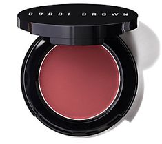 Bobbi Brown's bestselling, multitasking cream color for lips and cheeks comes in a mirrored flip-top compact for on-the-go application. Achieve an easy makeup look anytime, anywhere with this Pot Rouge two-in-one essential. Blend on the apples of cheeks for a just-pinched look and blot on lips for a soft, stain-like finish. You get two products in one. For drier skin types, be sure to moisturize skin first.  How do I use it: Press onto apples of cheeks, blending out and down toward hairline. Can Bobbi Brown Peony Blush, Bobbi Brown Makeup, Simple Makeup Looks, Brown Makeup, Make Up Looks, Lip Brush, Lip Pencil, Blush Roses