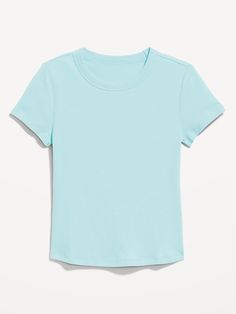 Snug Crop T-Shirt | Old Navy Sporty Scoop Neck T-shirt For Everyday, Basic Summer T-shirt With Scoop Neck, Solid Color Crew Neck T-shirt With Graphic Print, Summer Graphic Tee With Scoop Neck, Basic Scoop Neck T-shirt For Summer, Solid Color Graphic Print Crew Neck T-shirt, Sporty Crew Neck Shirt For Everyday, Sporty Short Sleeve T-shirt, Sporty Solid Color Short Sleeve T-shirt