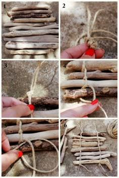 step by step instructions on how to make an ornament out of driftwood