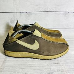 Nike Acg Considered 2Way Sneakers Mules Tea Sneakers 314417 021 00 Sz.12 “Rare” Brand: Nike Style: ACG Size: 12 Color: Brown Materials: Leather Nike Acg Shoes, Nike Style, Nike Acg, Nike Fashion, Menswear Inspired, Shoes Nike, Loafer Shoes, Nike Men, Nike Shoes