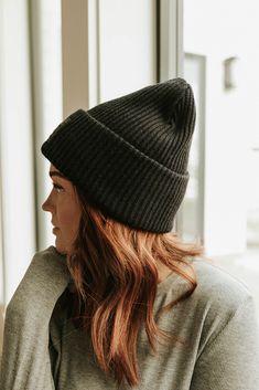 Beanie season is upon us. The C.C Beanie comes in a classic black color with a thick ribbed material. This cable knit beanie rolls up and has a snug fit to keep your ears warm all winter long. C.C Beanie-Black, boutique clothing, casual, the perfect beanie! Boutique Clothing How To Wear A Beanie, Allsaints Beanie, Skater Beanie, Black Boutique, Cable Knit Beanie, Cc Beanie, Girl Beanie, Beanie Black, Black Beanie