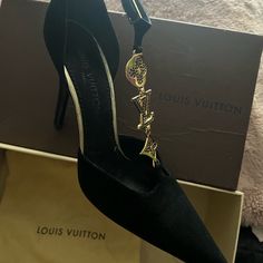 In Good Condition Ready For You To Take Them With You Louis Vuitton High Heels, Shoes Women Heels, Limited Time, Shoes Heels, High Heels, Louis Vuitton, Women Shoes, Heels, Gold