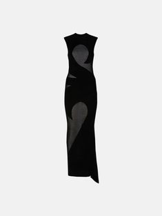 THE ATTICO Black long dress Black Sleeveless Sheer Maxi Dress, Sleeveless Black Sheer Maxi Dress, Black Sheer Sleeveless Maxi Dress, Formal Cocktail Dresses, Black Long Dress, Long Dress For Women, High Fashion Outfits, Formal Cocktail Dress, The Attico